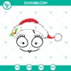 Sally Santa Hat SVG download inspired by The Nightmare Before Christmas movie characters. Includes SVG, PNG, DXF, and EPS files.