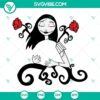 Sally Starbucks cup with Halloween theme SVG images for full wrap design, perfect for customizing your drinkware.