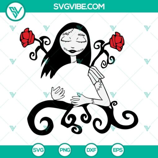 Sally Starbucks cup with Halloween theme SVG images for full wrap design, perfect for customizing your drinkware.