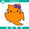 Sanrio Ghost Halloween SVG Images featuring Hello Kitty and Kuromi, perfect for spooky crafts and projects.