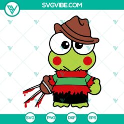 Sanrio Halloween SVG File featuring horror movie characters from Sanrio, including Hello Kitty. Great for Halloween crafts and projects.