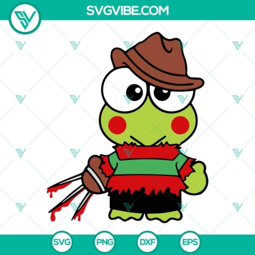 Sanrio Halloween SVG File featuring horror movie characters from Sanrio, including Hello Kitty. Great for Halloween crafts and projects.