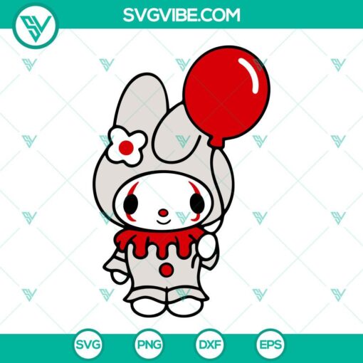 Sanrio Halloween SVG File, Sanrio Horror Movie Characters SVG Image, Hello 2