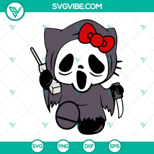 Sanrio Halloween SVG File, Sanrio Horror Movie Characters SVG Image, Hello 4