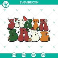 Santa babe and baby Christmas themed SVG images for kids shirts, available for download in PNG format.