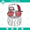 Santa Claus Snapback Cap SVG with funny Santa Merry design, perfect for holiday projects.