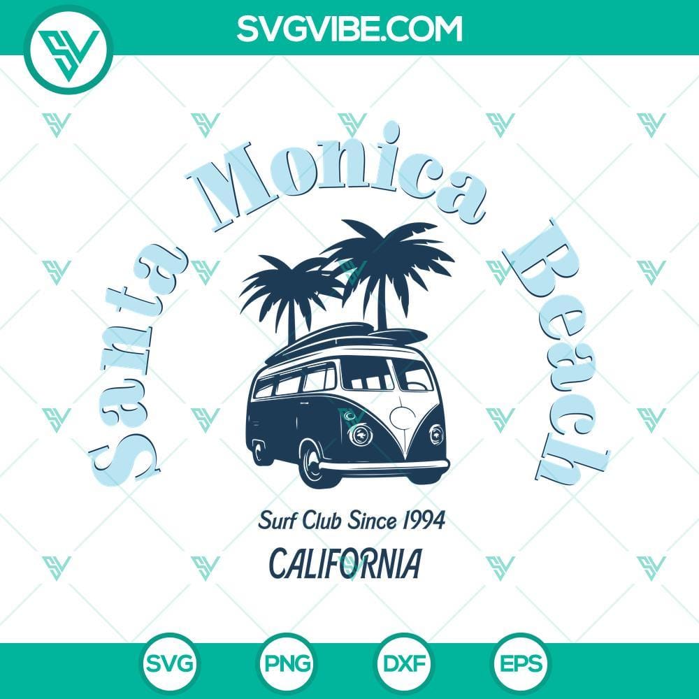 santa-monica-beach-california-surf-club-since-1994-svg-van-surfer-svg-surfing-svg-png-dxf-eps-4-mockup.jpg Santa Monica Beach California Surf Club Since 1994 SVG Images of a Van - Surfing Lifestyle Design for Prints or Merchandise.