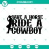 Cowboy riding horse SVG design with country music theme, perfect for crafting projects.
