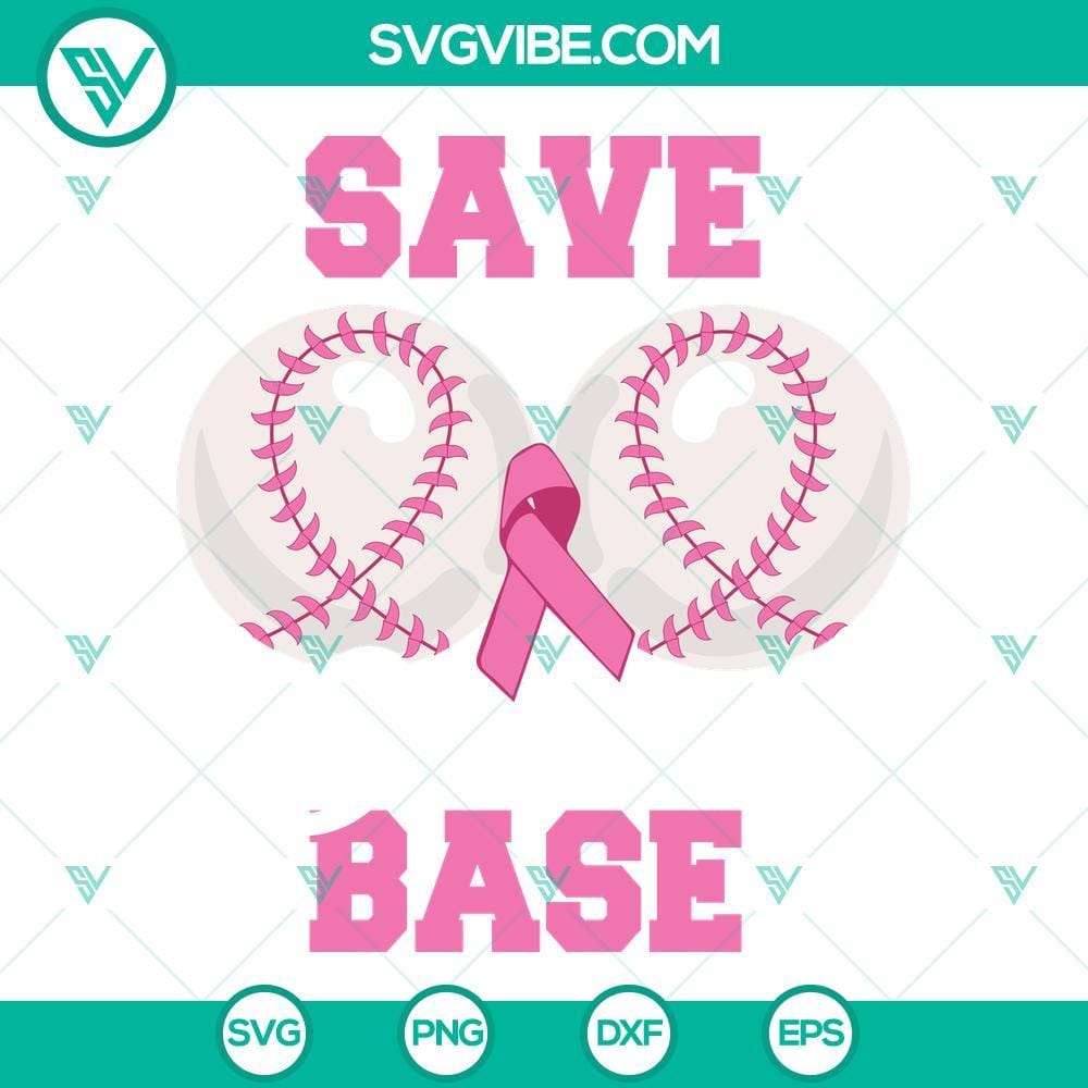 save-second-base-svg-funny-baseball-breast-cancer-awareness-svg-pink-ribbon-svg-fight-cancer-svg-9-mockup.jpg Funny baseball breast cancer awareness SVG files with "Save Second Base" design for digital use.