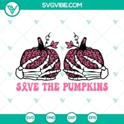 Pink leopard breast cancer skeleton SVG images for saving pumpkins, featuring a unique and beautiful design for download.