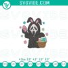 Scream Ghostface Bunny Easter embroidery file, ideal for spooky Easter crafting with a ghostly twist.