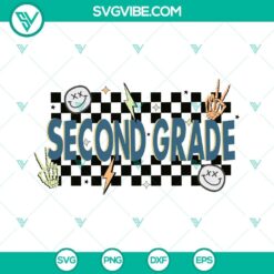 Back to school themed Second Grade SVG Download for 2nd grade teachers, editable SVG files for the classroom.