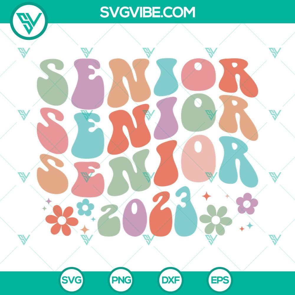 Senior 2023 SVG PNG, Senior SVG, Graduation 2023 SVG Senior 2023 graduation themed SVG images including caps, diplomas, and seniors celebrating. Perfect for crafts and designs.