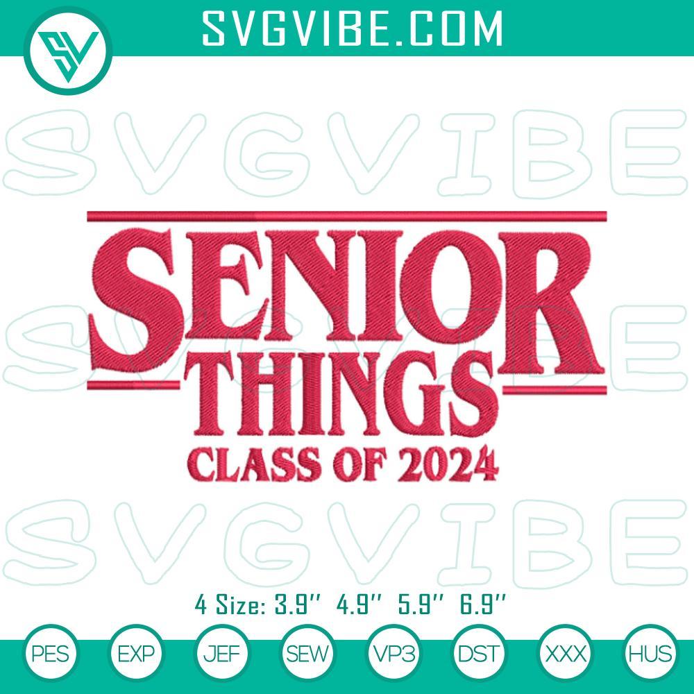 senior-things-class-of-2024-embroidery-designs-senior-2024-stranger-things-embroidery-pattern-files-mockup.jpg Senior Things Class of 2024 embroidery designs featuring a Stranger Things graduation pattern, great for senior class apparel and gifts.