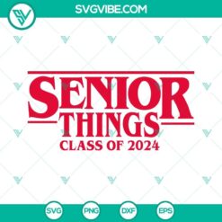 Senior Class of 2024 SVG file with "Senior 2024" and "Back to School" design, perfect for graduation projects.