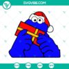 Sesame Street Christmas SVG Bundle featuring Sesame Monsters. Festive holiday designs for crafts and decorations.