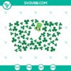 St Patricks Day SVG bundle featuring Shamrock Starbucks Wrap and Leprechaun Hat designs for crafting projects.