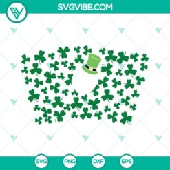 Shamrock Starbucks Wrap SVG Images, Leprechaun Hat SVG Images, St Patricks Day