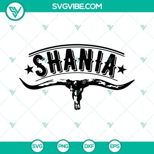 Bull skull and western girl SVG design for country music fans.