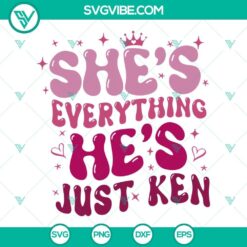 Barbie original SVG image with Ken doll in party attire, perfect for themed designs.