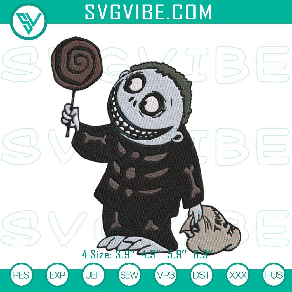 Shock Nightmare Before Christmas Machine Embroidery Design File Shock Nightmare Before Christmas embroidery design featuring spooky movie character file for crafts and Halloween projects.
