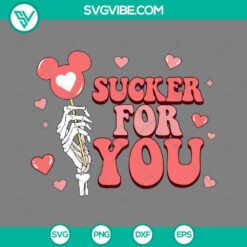 Skeleton hand sucker Mickey lolipop Valentine SVG, PNG, EPS, DXF file for digital crafting.