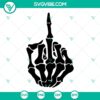 Skeleton Hands SVG bundle including Middle Finger and Peace Sign designs for digital use.