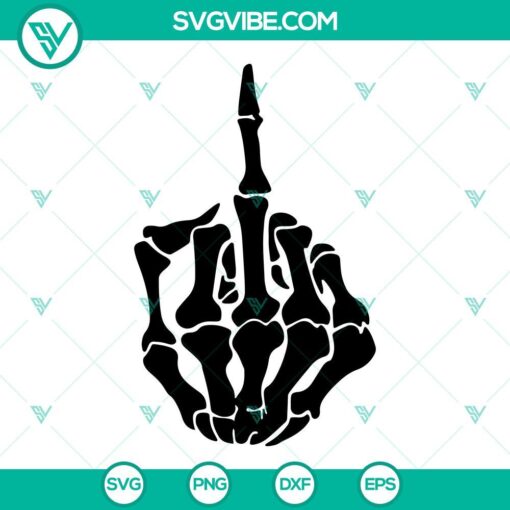 Skeleton Hands SVG bundle including Middle Finger and Peace Sign designs for digital use.