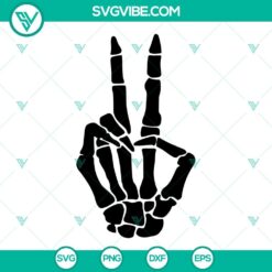 Skeleton Hands SVG Image Bundle, Middle Finger SVG File, Peace Sign SVG Files, 5