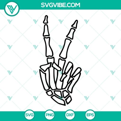 Skeleton Hands SVG Image Bundle, Middle Finger SVG Image, Peace Sign SVG Images, 2