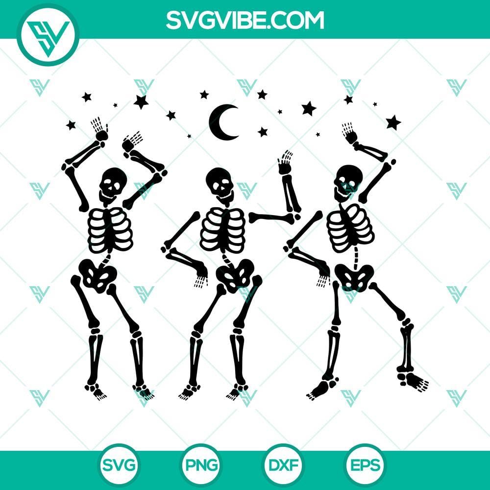 skeletons-dance-halloween-svg-dancing-skeletons-halloween-svg-png-dxf-eps-cut-files-5-mockup.jpg Dancing skeletons Halloween SVG file with spooky and festive design for Halloween crafting projects.