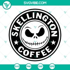 Skellington Coffee SVG Files Bundle, Nightmare Before Christmas Coffee 4