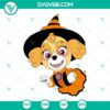 Skye Paw Patrol Halloween witch SVG file, perfect for Halloween crafts, costumes, and decor.