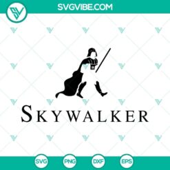 Skywalker themed Luke Star Wars SVG images with PNG, DXF, and EPS formats for Cricut download.
