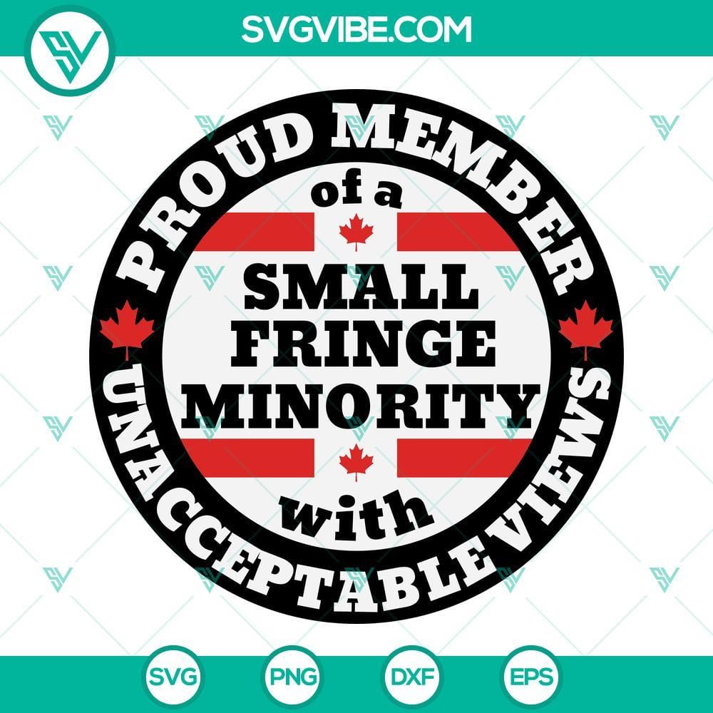 small-fringe-minority-svg-proud-member-of-a-small-fringe-minority-with-unacceptable-views-svg-we-the-fringe-svg-fuck-trudeau-svg-9-mockup.jpg Small Fringe Minority SVG with text "Proud Member Of A Small Fringe" in vibrant colors on a digital backdrop.