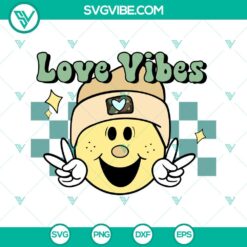 Boy Valentines SVG with smiley face and love vibes theme, perfect for digital projects.