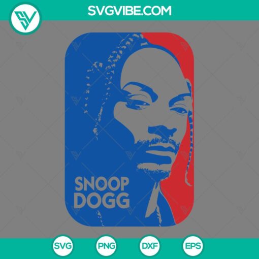 SnoopDogg NBA and Rapper logo SVG files for download in PNG, EPS, and DXF formats, ideal for crafts and digital projects.