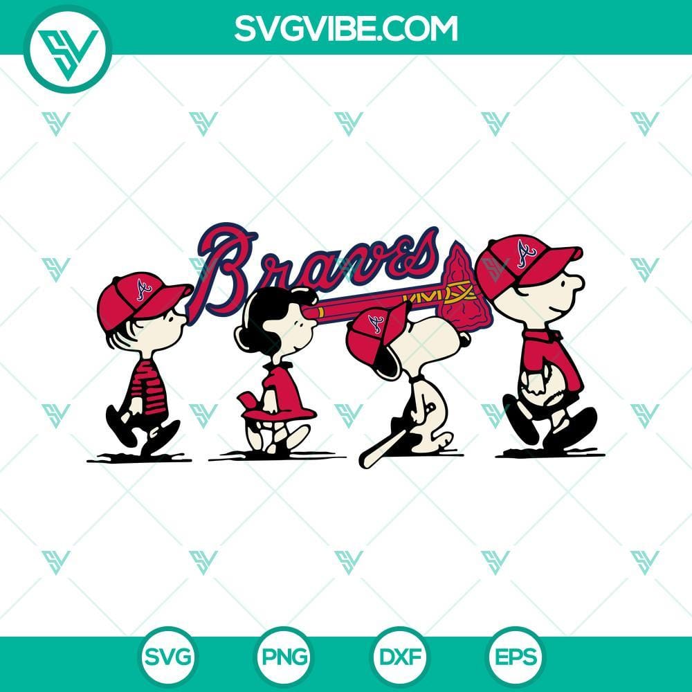 Snoopy Charlie Brown Atlanta Braves SVG PNG DXF EPS Cricut Files Snoopy and Charlie Brown Atlanta Braves SVG clipart perfect for Cricut projects. Easy to customize and use in various file formats.