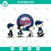 Snoopy Charlie Brown Minnesota Twins SVG file for Cricut, PNG, DXF, EPS formats - perfect for baseball fans and DIY projects.