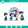 Snoopy Charlie Brown Toronto Blue Jays SVG design for Cricut - PNG, DXF, EPS files for crafting and digital projects.