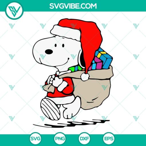 Snoopy Christmas SVG Files Bundle, Charlie Brown SVG Download, Woodstock SVG Files, 3