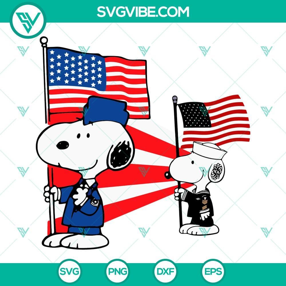 snoopy-military-with-american-flag-svg-patriotic-snoopy-svg-funny-4th-of-july-svg-png-dxf-eps-cut-files-5-mockup.jpg Patriotic Snoopy SVG featuring Snoopy in military attire with American flag, ideal for patriotic-themed projects and products.