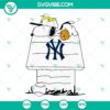 Snoopy New York Yankees design in SVG, PNG, DXF, and EPS cut file formats for crafters and fans.