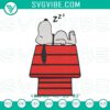 Snoopy sleeping on house machine embroidery design from Peanuts, cute file for crafts and projects.