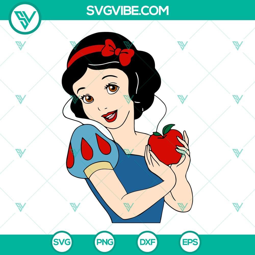 Snow White SVG, Snow White Cricut Silhouette Vector Clipart Snow White SVG Download for Cricut and Silhouette machines. Vector clipart with Snow White theme. Ideal for DIY crafts.