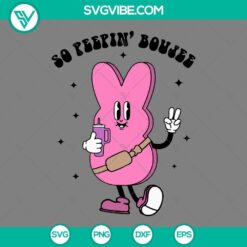 Peeps Easter Stanley Tumbler SVG design, ideal for boujee Easter crafts. SVG, PNG, EPS, DXF files for download.