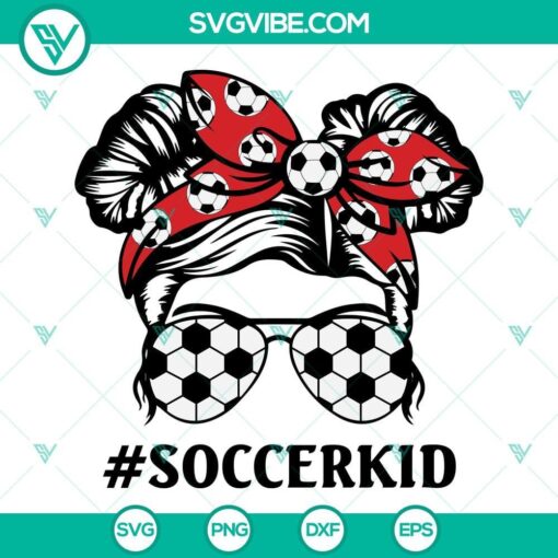Soccer Family Bundle SVG images including Soccer Mom design for download. Great for soccer fans and sports lovers.