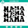 Soccer Mama Lightning Bolt SVG design featuring soccer mom and retro sports theme, ideal for crafting projects.