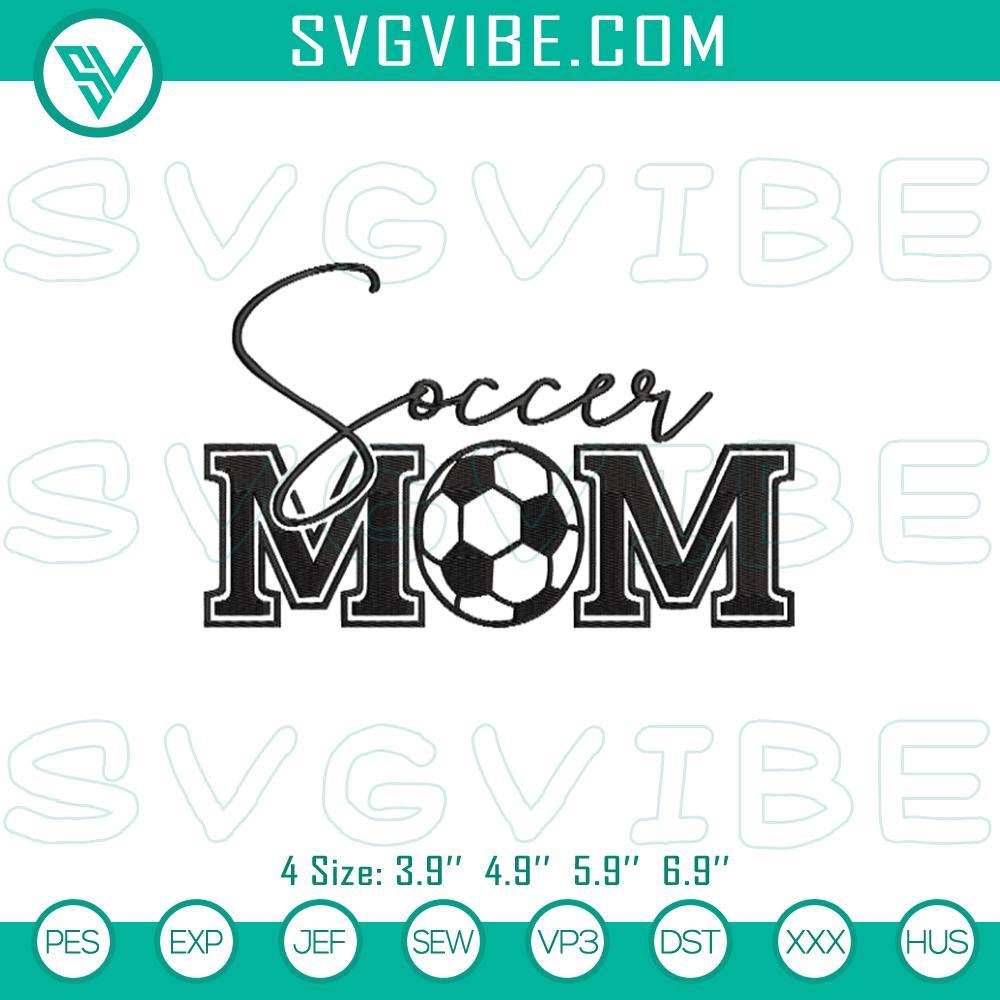 Soccer Mom Embroidery Design Files, Soccer Family Mom Embroidery Design Files Soccer Mom Embroidery File, Soccer Family Design for digital crafting, featuring soccer ball, goal post, and family. Perfect for sports enthusiasts.
