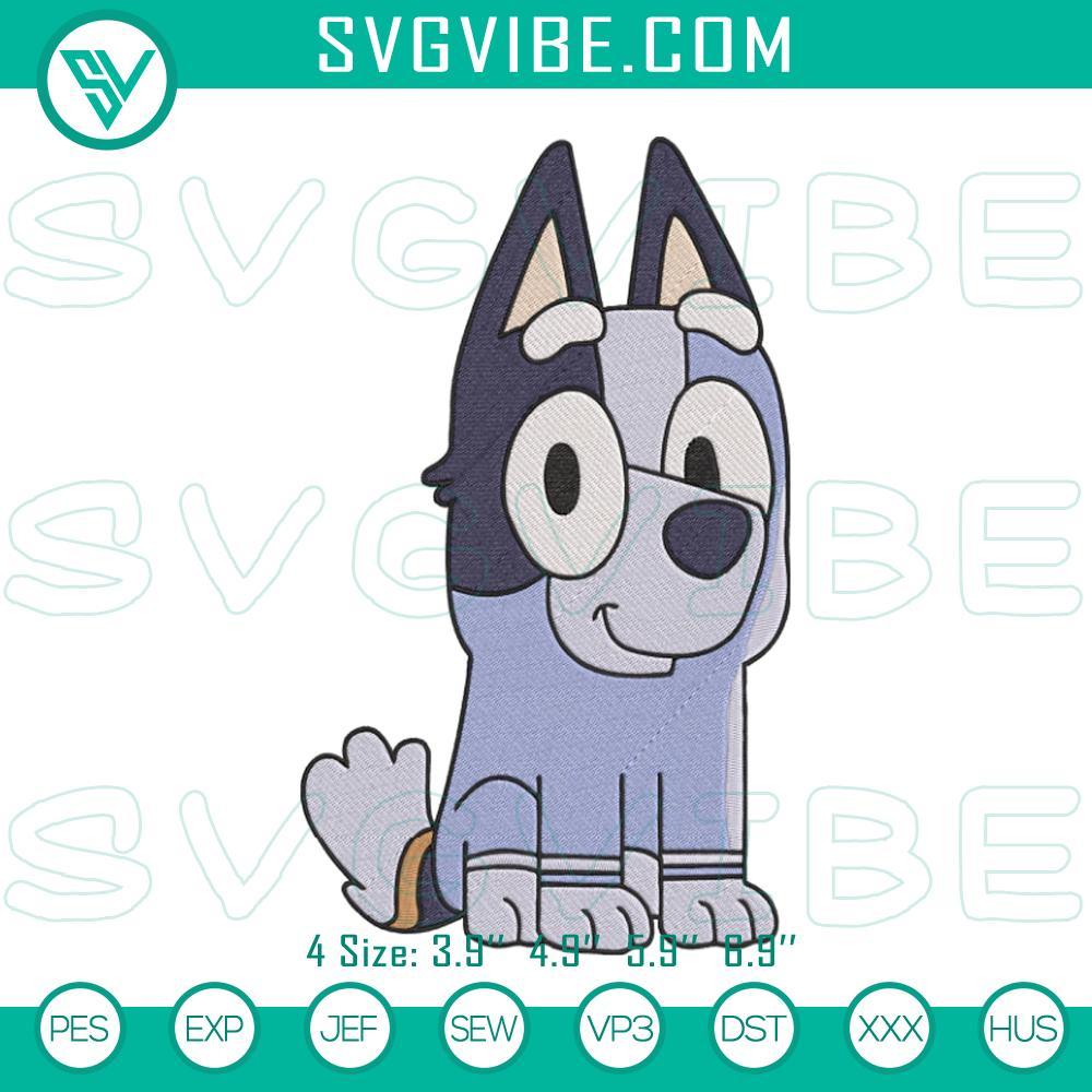 Socks Heeler Embroidery Files, Bluey Characters Machine Embroidery Designs Bluey cartoon character embroidery designs for socks featuring Heeler, digital file.